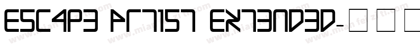 Escape Artist Extended字体转换